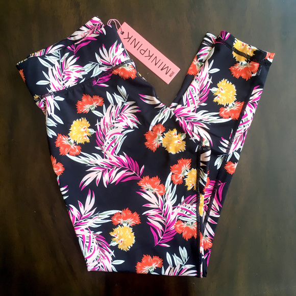 MINKPINK Pants - NWT MINKPINK Move Tropical Floral Print Leggings